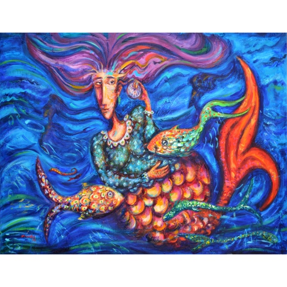 Hand Crafted Other - NEW! Mar Caribe Giclée / Art Print